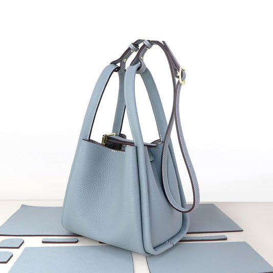 DIY Handmade Leather Bag Kit – Genuine Cowhide Hand Sewing Crossbody & Shoulder Bag