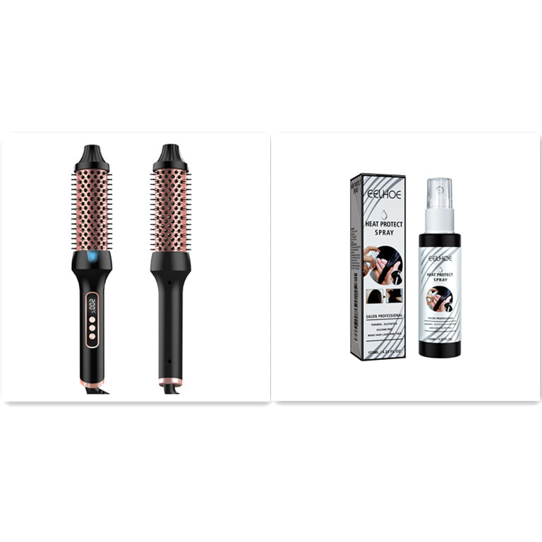 Anion Roller Comb Hair Straightener & Curler – Dual PTC Heater, 9-Speed Temperature Control