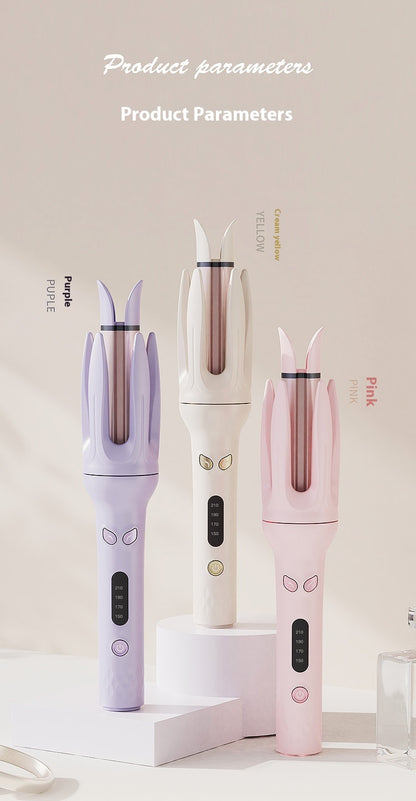 Automatic Curling Iron – Large Wave Negative Ion Rotating Curler for Long-Lasting Styling