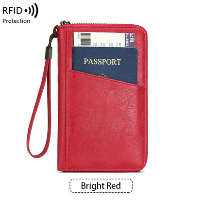 Fashion Versatile Passport Wallet – Waterproof Anti-theft Travel Document Holder