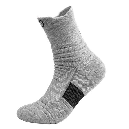 Men’s Running & Basketball Socks – Thick Towel Bottom Sweat-Absorbing Sports Stockings