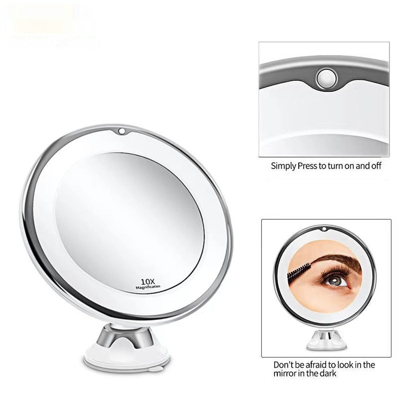 LED Makeup Mirror with Supplement Light – Portable Vanity Mirror with Bright LED Lighting
