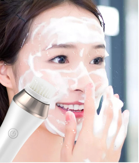 Mini Face Rotating Pore Cleansing Brush – Ultrasonic Electric Facial Cleaner with DuPont Bristles