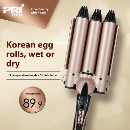 Hair Curler for Women – Big Wave Water Ripple Egg Roll Curling Iron, 31mm+ Barrel