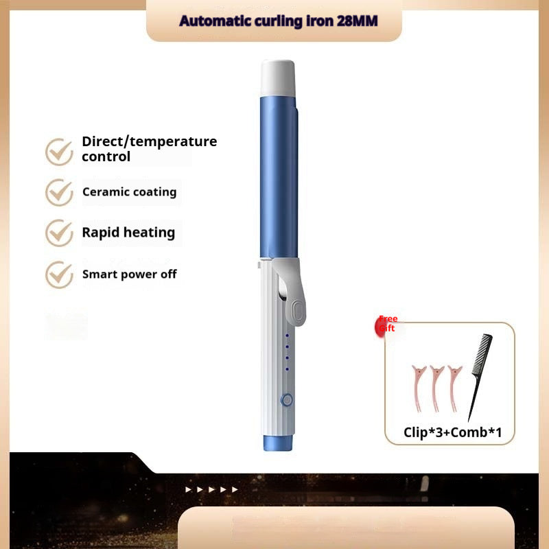 Anion Big Wave Curling Iron – Lasting Styling Hair Curler with 4 Temperature Gears