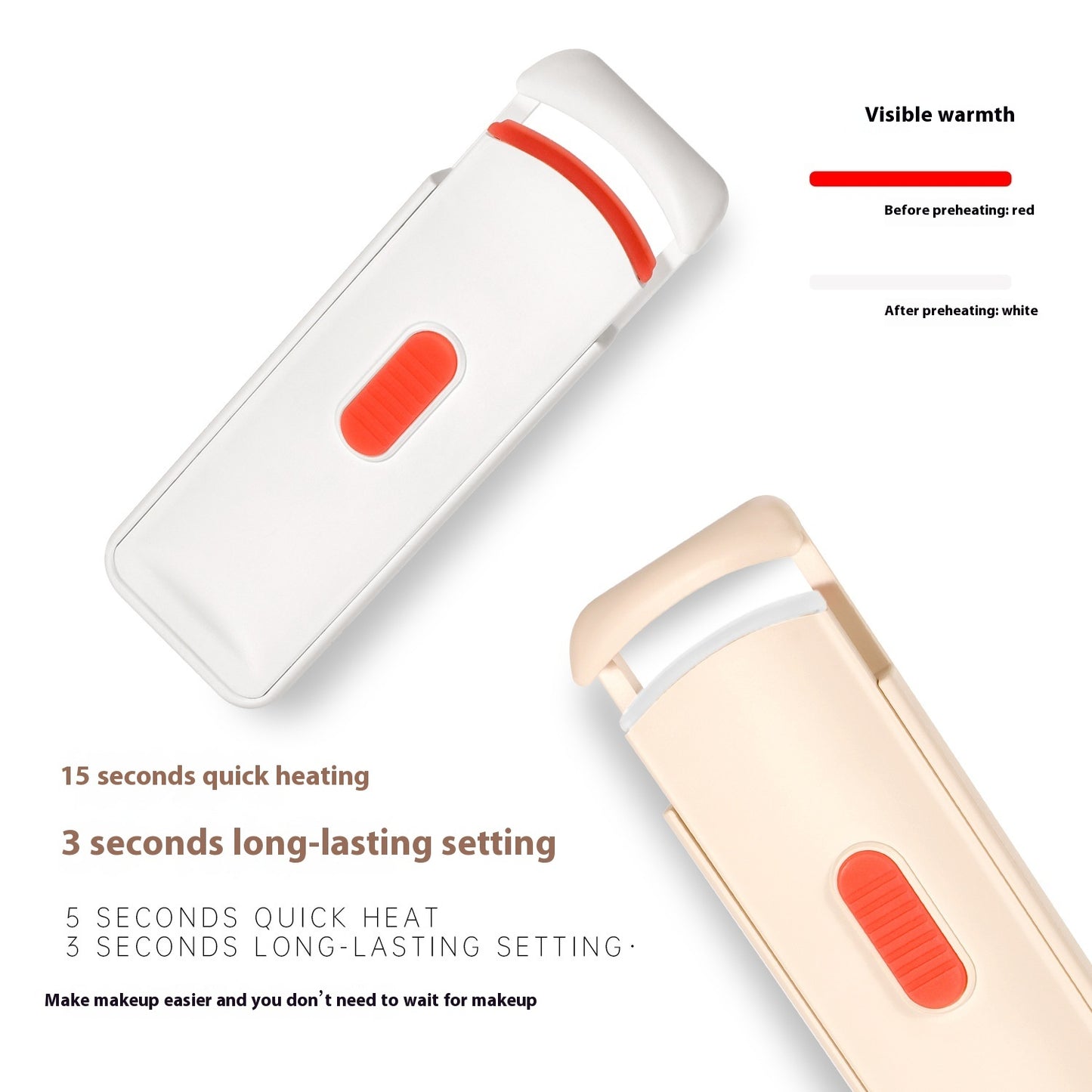 Electric Heated Eyelash Curler – Long-Lasting Lift & Curl