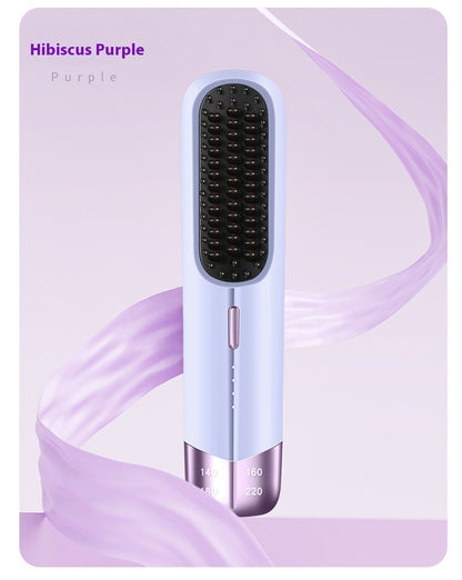 Portable Wireless Hair Straightener & Curler – Dual-Use Splint for Wet & Dry Styling