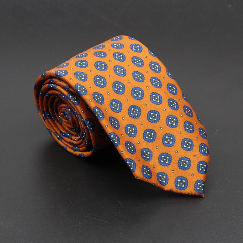 Super Soft Bohemian Silk Tie – Men’s Fashion 75mm Necktie