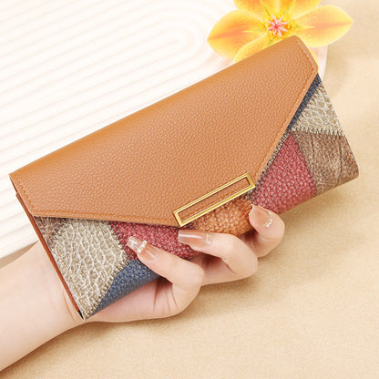 Multi-Functional Retro Buckle Thin Coin Purse – Korean Style Long Wallet for Women