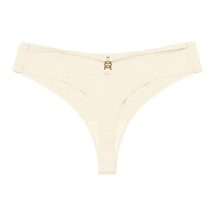 6PCS Women’s Seamless Ice Silk G-String Thong Set – Sexy Low-Waist Hollow Out T-Back Underwear