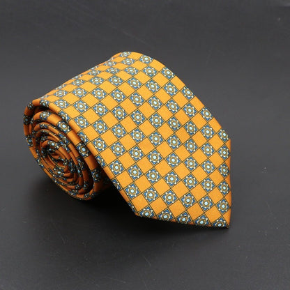 Super Soft Bohemian Silk Tie – Men’s Fashion 75mm Necktie