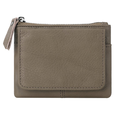 Retro Mini Genuine Leather Wallet – Multifunctional Card Holder & Storage Bag
