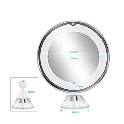 LED Makeup Mirror with Supplement Light – Portable Vanity Mirror with Bright LED Lighting