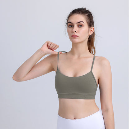 Women’s Sling Yoga Bra – Sports & Fitness Nylon Crop Top