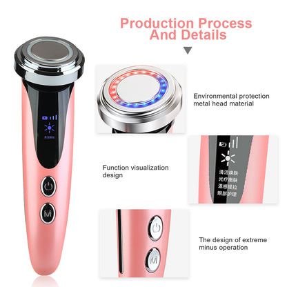 Eye & Face LED Light Therapy Device – Ultrasonic Beauty Instrument with Ion Care