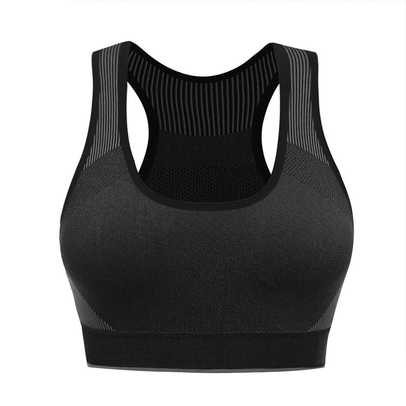 Sports Back Shaping Hollow Out Bra – Plus Size Seamless Workout Top for Women