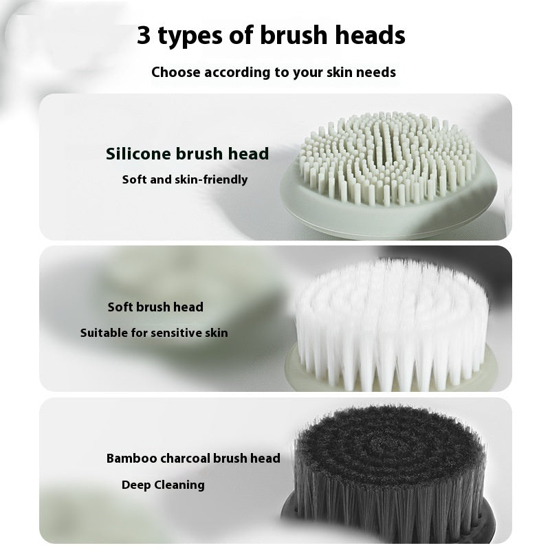 Electric Silicone Facial Cleanser – Ultrasonic Vibration Face Washing Beauty Instrument