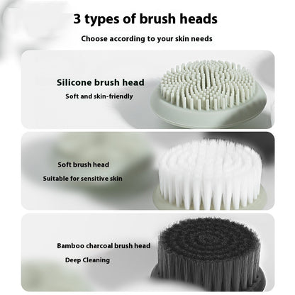 Electric Silicone Facial Cleanser – Ultrasonic Vibration Face Washing Beauty Instrument