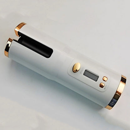 Multifunctional Automatic Wireless Curling Iron – Cordless LCD Hair Curler with Fast Heating & USB Rechargeable Battery