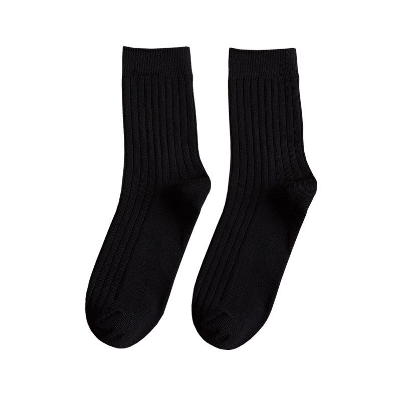 Men’s Thin Mid-Calf Sports Socks – Breathable Polyester for All Seasons