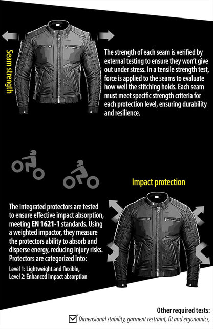 Men’s Brando Style Motorcycle Leather Jacket – CE Armoured, Touring Biker Jacket Black