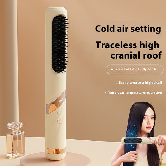 Rechargeable Cold Air Hair Finishing Comb – Wireless Portable Straight Hair Solution