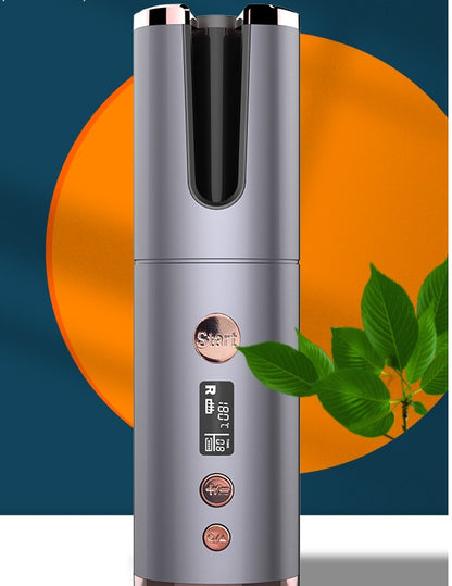 Wireless Automatic Curling Iron – Rechargeable Rotating Hair Curler with 4000mAh Battery & Negative Ion Care