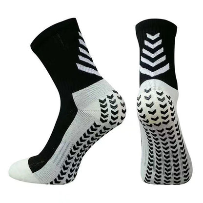 Men’s Mid-Calf Athletic Socks – Non-Slip Silicone Thickened Sports Running Socks