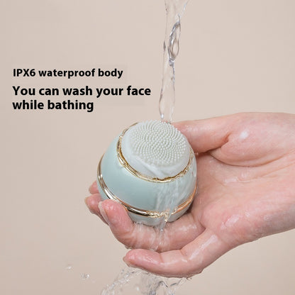 Electric Silicone Facial Cleanser – Ultrasonic Vibration Face Washing Beauty Instrument