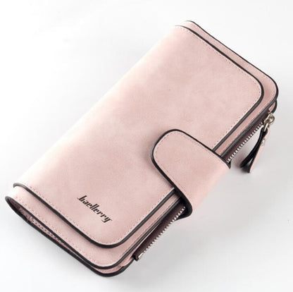 Fashion Women’s Wallet – PU Leather Zipper Design Purse