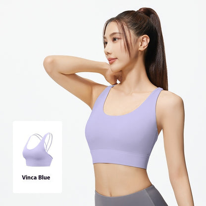 Mesh Cross Sports Bra – Beautiful Back Full Cup with Chest Pad, No Steel Ring