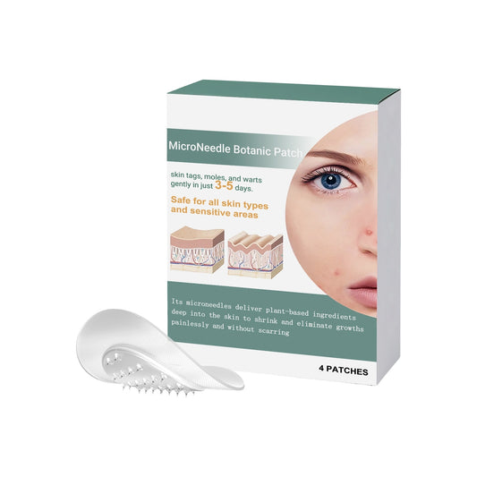 Wart Removal Micro Needle Patches – 6 Herbal Spot Treatment Patches with Ginger & Mint