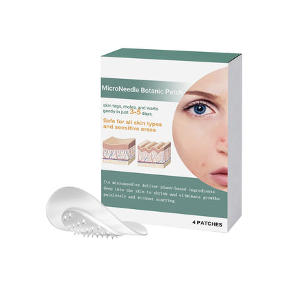 Wart Removal Micro Needle Patches – 6 Herbal Spot Treatment Patches with Ginger & Mint