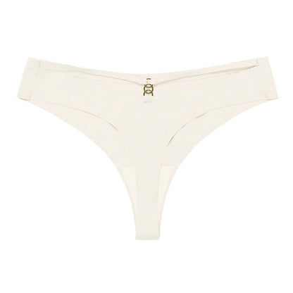 6PCS Women’s Seamless Ice Silk G-String Thong Set – Sexy Low-Waist Hollow Out T-Back Underwear
