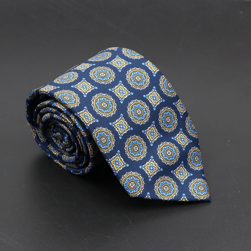 Super Soft Bohemian Silk Tie – Men’s Fashion 75mm Necktie