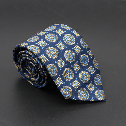 Super Soft Bohemian Silk Tie – Men’s Fashion 75mm Necktie