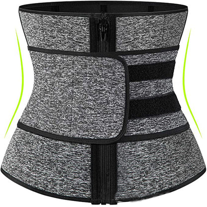 Tummy Sweat Shapewear Bodysuit for Women – Waist Trainer Slimming Corset with 2-3 Belts
