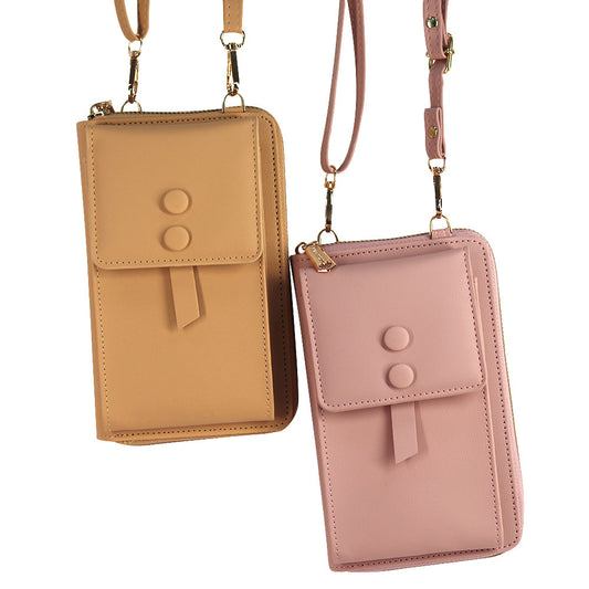 Women's Crossbody Shoulder Bag – Multi-purpose PU Leather Mobile Phone Pannier