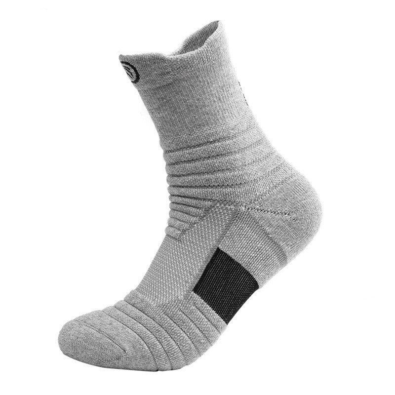 Men’s Running & Basketball Socks – Thick Towel Bottom Sweat-Absorbing Sports Stockings