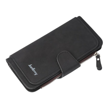 Fashion Women’s Wallet – PU Leather Zipper Design Purse