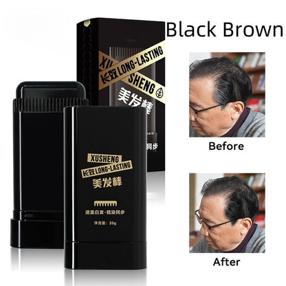 Temporary Hair Dye Stick – Instant Hairline Concealer & Root Touch Up Powder