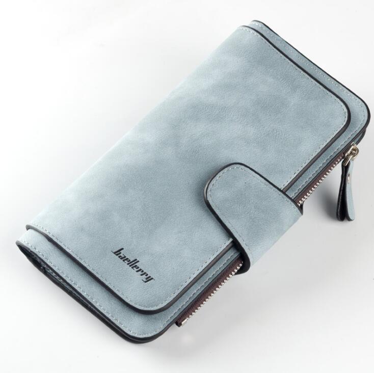 Fashion Women’s Wallet – PU Leather Zipper Design Purse