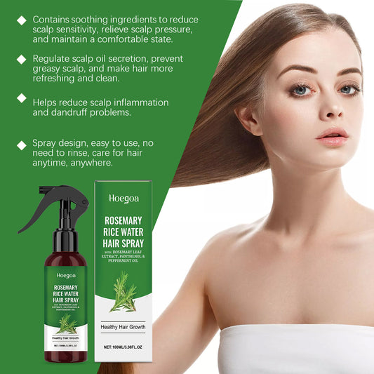 Rosemary Hair Care Spray – 100ml Hydrating & Nourishing Mist for Dry, Frizzy Hair