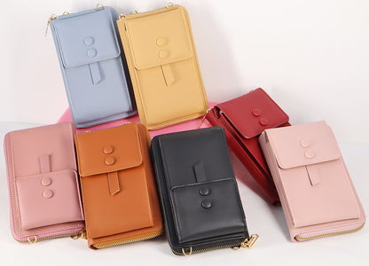 Women's Crossbody Shoulder Bag – Multi-purpose PU Leather Mobile Phone Pannier