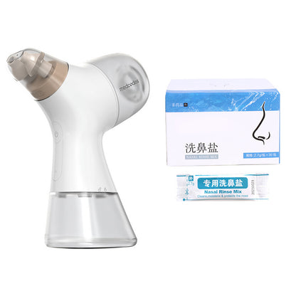 High-Frequency Electric Nasal Irrigator – Pulse Nasal Wash Cleaner with Salt Pack & Antibacterial Solution