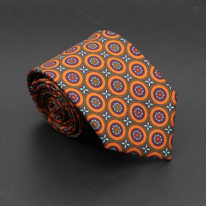 Super Soft Bohemian Silk Tie – Men’s Fashion 75mm Necktie