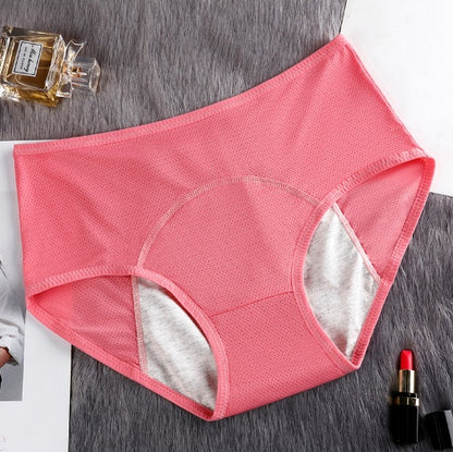 5PCS Women’s Menstrual Underwear – Leak-Proof Absorbent Period Panties, Nylon Comfort Mid-Rise