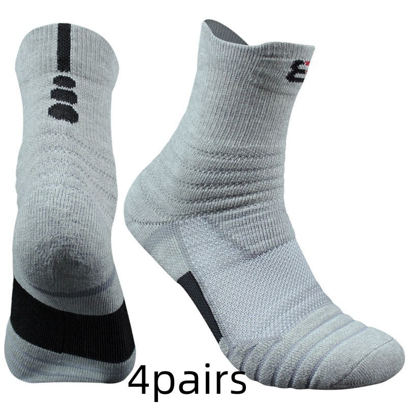 Unisex Pure Color Cotton Socks – 3 Pairs Breathable Casual Socks (Black/White/Gray)