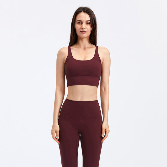 Women’s Fitness Running Yoga Bra – Super Elastic Cotton Blend Vest