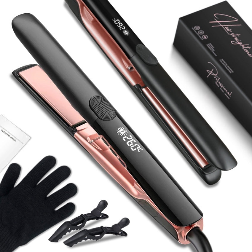 Anion Hair Straightener & Curler – High-Temperature Styling Tool with Real Display